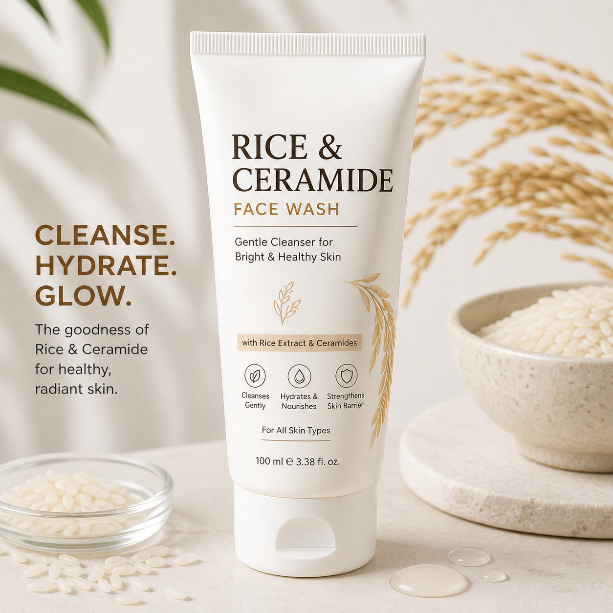 Rice & Ceramide Face Wash